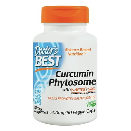 Curcumin Phytosome with Meriva 500mg Doctors Best 60 (Doctor's Best Curcumin Phytosome)