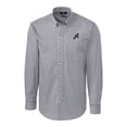 thumbnail image 2 of Men's Cutter & Buck  Charcoal Reno Aces Big & Tall Easy Care Stretch Gingham Long Sleeve Button-Down Shirt, 2 of 3