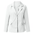 thumbnail image 5 of QHFBli Womens Casual Blazers Open Front Long Sleeve Work Office Suit Jackets Blazer, 5 of 5