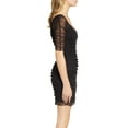thumbnail image 2 of 1.STATE Womens Ruched Sleeve Bodycon Dress, Black, Medium, 2 of 4