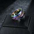 thumbnail image 1 of Anillo de cadena giratoria para hombre, estilo coreano, estilo hip hop, anillo de acero de titanio, anillo de cola única personalizado y moderno para hombre, joyería para estudiantes, 1 of 1