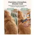 thumbnail image 5 of 3-in-1 Professional Pet Grooming Brush for Dogs & Cats – Dematting Comb, Undercoat Rake & Deshedding Tool for Long & Short Hair, Heavy Shedding & Matted Fur (Orange), 5 of 8