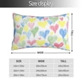 thumbnail image 4 of Kll Hand Drawn Colored Hearts Pillow Covers Envelope Closure,Super Soft And Cozy Fuzzy Fleece Pillow Case Cover 20"X30", 4 of 9