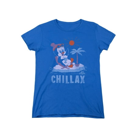 Chilly Willy Penguin Cartoon Character Chillax Women's T-Shirt