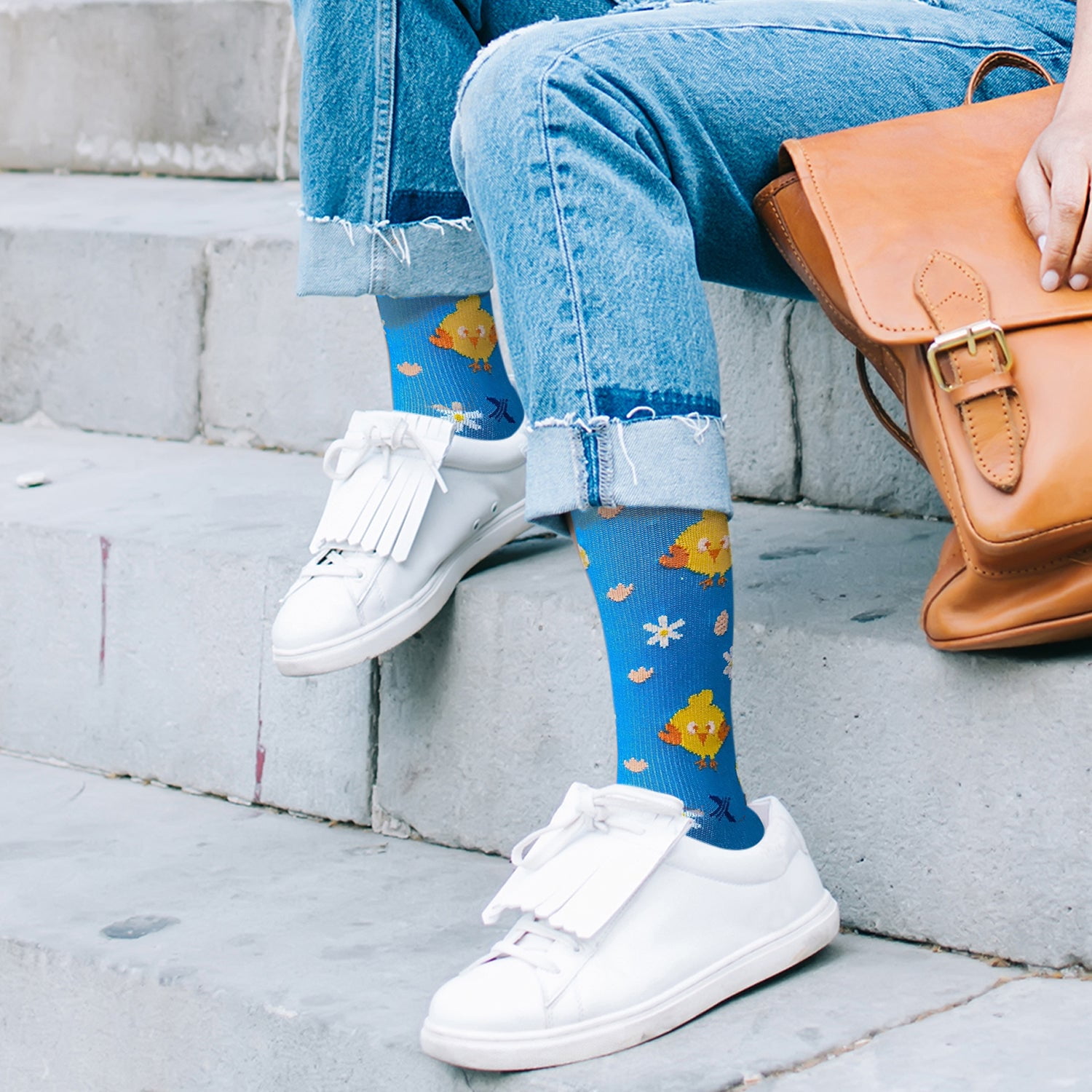 Bunny, Chicks And Pets Love Expressive Knee-High Compression Socks - 6 Pair