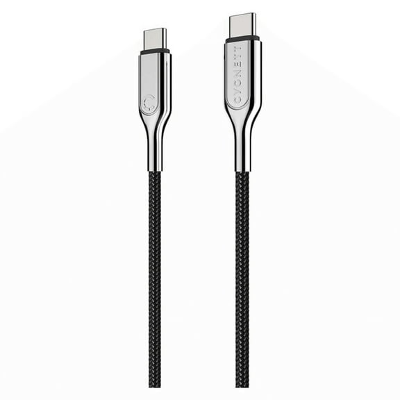 Cygnett Armoured USB-C to USB-C Braided Cable 2M 100W Turbo Charging Black CY2678PCTYC