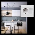 thumbnail image 3 of 1 Gang 1 Way Wall Push Button Switch 86 Type Wall Socket Panel Outlet EU Standard German/French Type Light Switch 106A/250V, 3 of 5
