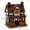 B-7.5 Inch, variant on MInHoues 11.5 Inch Halloween Light-Up Purple Haunted House Tabletop Decor, Battery Operated Glowing Witch Ghost Black Cat Pumpkin Resin Cottage, Spooky Halloween Ornament for Mantel Shelf Desk