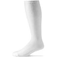 thumbnail image 7 of MDR Diabetic Over the Calf Length Crew Socks (12 Pair Pack) Seamless Cotton Blend Made in USA (White, 13-15), 7 of 7