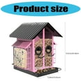 thumbnail image 4 of KUFptva Outdoor Hanging Bird Feeder with Perch Large Capacity Feeding Station for Garden and Yard, 4 of 7