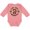 Mauve, variant on Live Love Monkeys Boys or Girls Long Sleeve Baby Bodysuit
