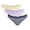 Blue Sapphire, Sweet Violet, Tender Lemon, variant on Seamless High Leg Thong Panties, 3-Pack, Women's XS-XXXL