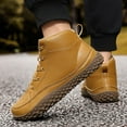 thumbnail image 2 of Mens Waterproof Hiking Boots Lace Up Ankle Snow Booties Winter Warm Casual Non Slip Outdoor Work Shoes, 2 of 9