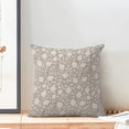 thumbnail image 3 of Floral Throw Pillow Covers 18x18 Set of 2, Flower Print Linen Decorative Pillow Cover Neutral Vintage Decoration Outdoor Cushion Cover Neutral Floral Pillowcase for Sofa Couch Farmhouse Room, 3 of 6