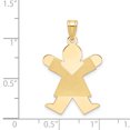 thumbnail image 2 of 14K Yellow Gold Girl Charm, 2 of 2