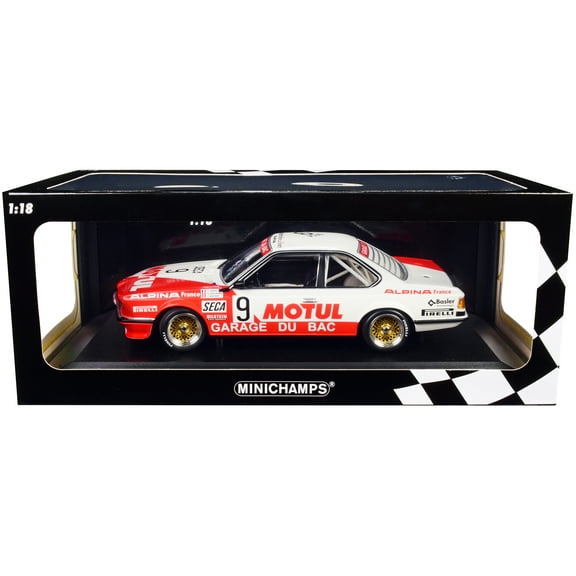 BMW 635 CSi #9 "Motul / Garage du Bac" 24H of Spa (1984) Ltd Ed to 300 pcs 1/18 Diecast Model Car by Minichamps