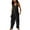 Black, variant on gakvbuo Jumpsuits For Women Summmer Dressy Wedding Women's Casual Loose Pocket Strap Cotton And Linen Jumpsuit Fashion Playsuit Trousers Overalls Sling Jumpsuit