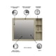 thumbnail image 4 of Botiquin Organizador De Baño Con Espejo Minimalista ELOISE, 4 of 5