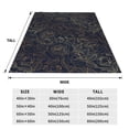 thumbnail image 3 of Sikiie Copper-Gold Gloss Outline Rose Ultra-Soft Micro flannel Blanket Luxury All Seasons Warm Blanket for Bedding Sofa and Travel (4 sizes)-60"x50", 3 of 7