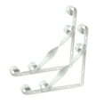 thumbnail image 4 of HEALEEP 2pcs Fixture Mounting Bracket Iron Triangle White for Decorators Living Room, 4 of 8