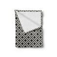 thumbnail image 2 of Geometric Soft Flannel Fleece Throw Blanket, Repetitive Triangular Pattern Contemporary Design, Cozy Plush for Indoor and Outdoor Use, 50" x 60", Charcoal Grey Eggshell, by Ambesonne, 2 of 5