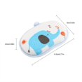 thumbnail image 4 of 2 esponjas de baño para bebé TUNC algodón natural diseño elefante hipoalergénica suave azul, 4 of 5