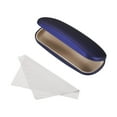 thumbnail image 3 of Glasses Case Hard Shell, Eyeglass Case Eye Glasses Case Hard with Glasses Cloth for Women Men Glasses, Blue, 3 of 6