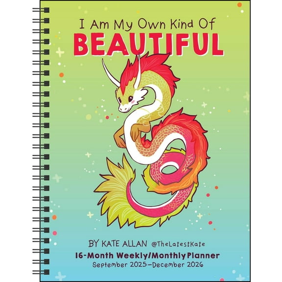 I Am My Own Kind of Beautiful 16-Month 2025-2026 Weekly/Monthly Planner Calendar, (Paperback)