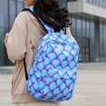 thumbnail image 4 of AMERTEER 3Pcs Tie-Dye Backpack for Student Bookbag Set with Lunch Box Pencil Case(Purple), 4 of 9
