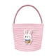 thumbnail image 2 of Cesta de almacenamiento de algodón para conejos de Pascua rosa 28x20x15cm | Portahuevos de Pascua ligero y transpirable | Decoración reutilizable para fiestas de primavera y recipiente de dulces, 2 of 6