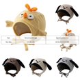 thumbnail image 5 of Hessimy Baby Dog Face Knit Bonnet Hat with Floppy Ears,Winter Warm Earflap Cap with Chin Ties, 5 of 8