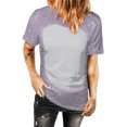thumbnail image 1 of Tops estampados de manga corta de ocio con cuello redondo de verano a la moda para mujer Fridja ghk5189, 1 of 5