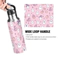thumbnail image 4 of Yayeee 33oz Insulated Water Bottle Double Wall Stainless Steel with Flip Straw Lid, Pink Halloween, 4 of 7
