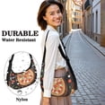 thumbnail image 5 of Pizza Crescent Crossbody Bag for Women Casual Hobo Dumpling Bag for Shopping Hiking Cycling Gym, 5 of 5