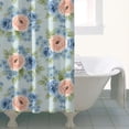 thumbnail image 4 of Pioneer Flower Floral Print Pattern Shower Curtain 36"x72", Bathroom Decorative Shower Curtain Set with 12 Hooks, Waterproof Washable, 4 of 6