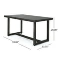 thumbnail image 5 of Avianna Outdoor 59-Inch Wicker Dining Table, Multi Brown, 5 of 10