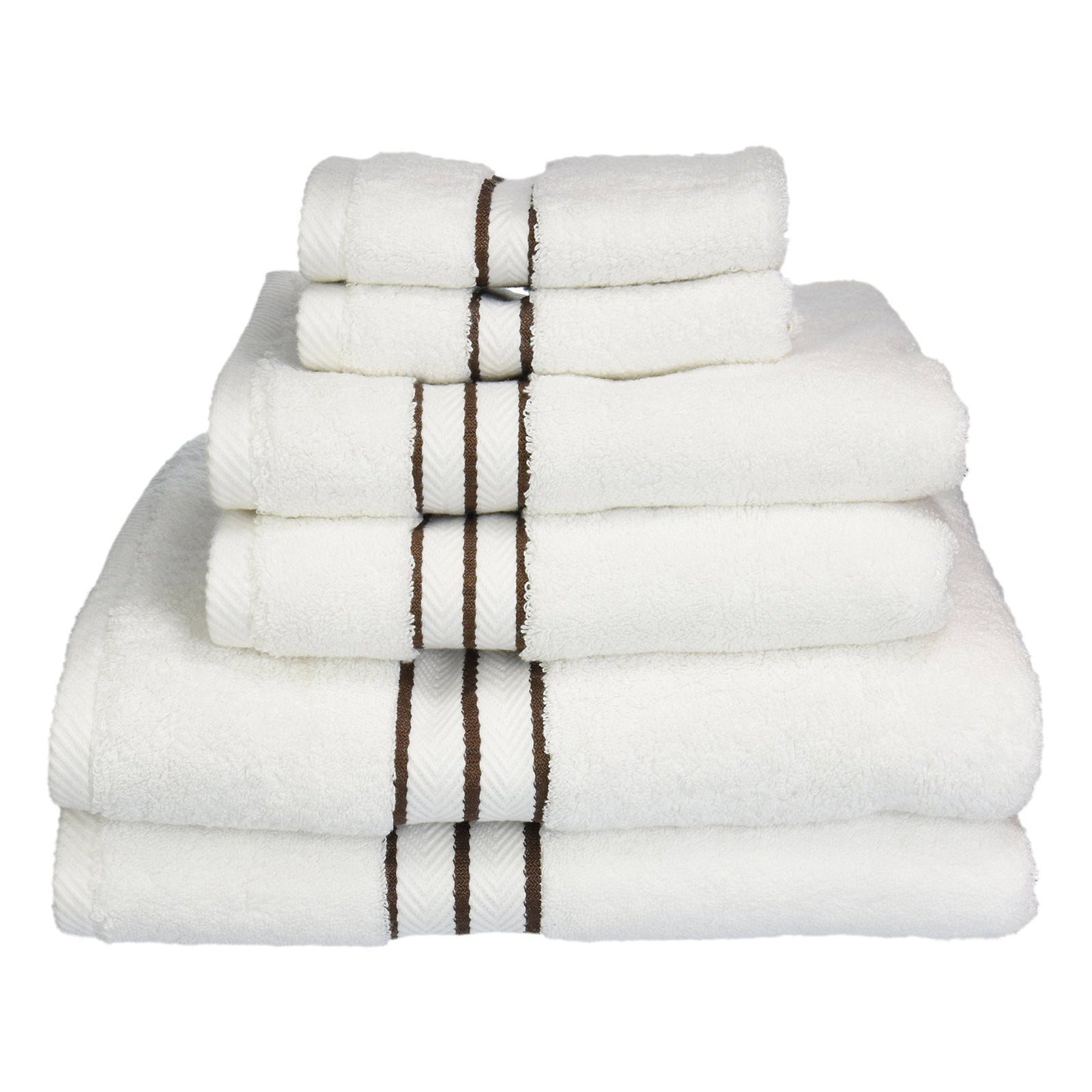 Impressions Hymnia Egyptian Cotton 6-Piece Towel Set - Walmart.com ...