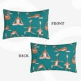 thumbnail image 4 of Fotbe Giraffes Doing Various Yoga Pillow Cases - Envelope Closure - Luxury, Extra Soft, Cooling Pillow Covers - Wrinkle, Fade, Stain Resistant-16"x24", 4 of 9