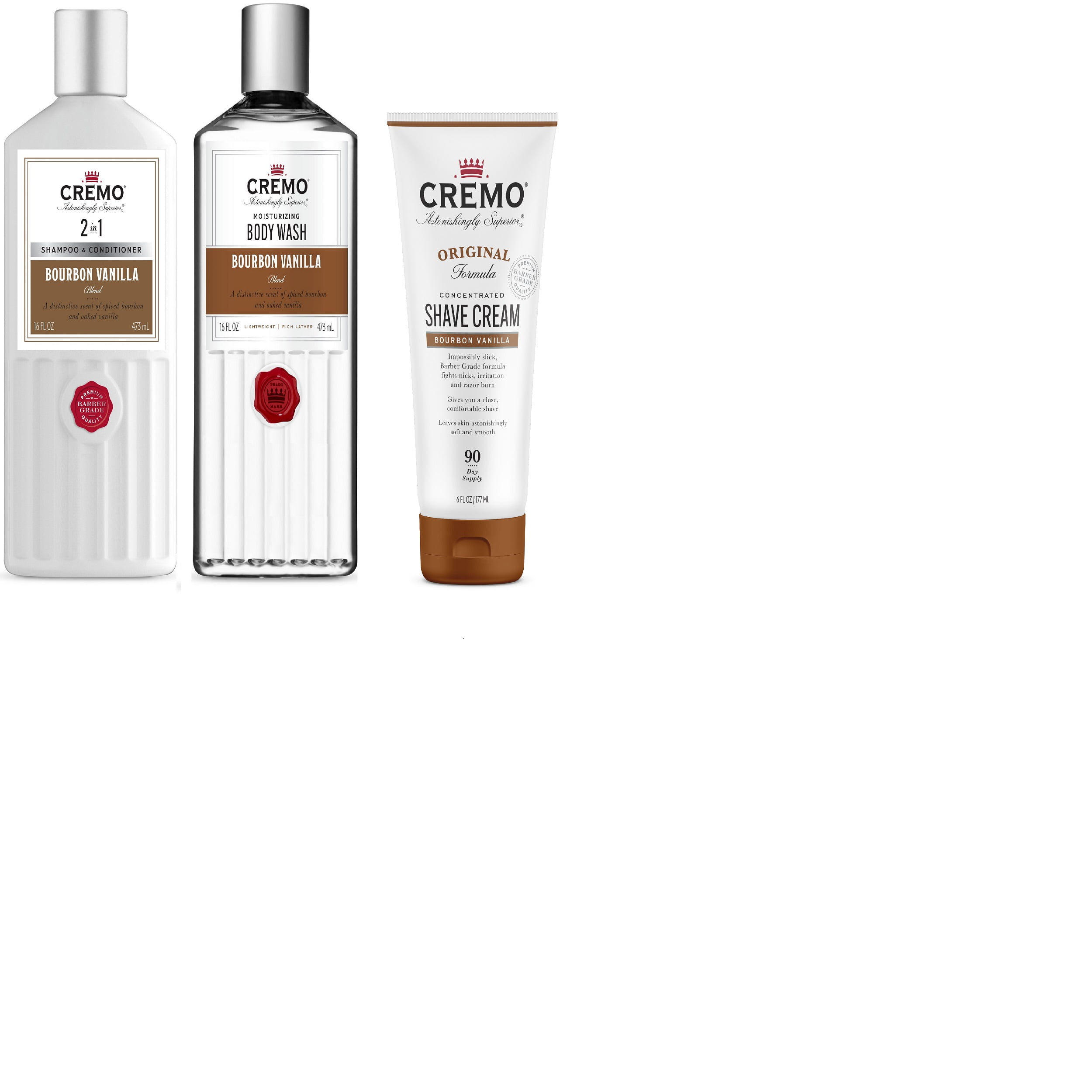 Cremo Bourbon Vanilla Moisturizing Body Wash 16oz, Bourbon Vanilla 2in