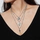 thumbnail image 2 of Religious Style Multi Chain Necklace Cross Virgin Mary Pendant Necklace For, 2 of 4