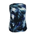thumbnail image 2 of Women's Printed Mesh Crew Neck Ruffle Tank, 2 of 4