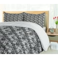 thumbnail image 5 of Ambesonne Owl Print Duvet Cover Sets, Night Birds Eyes Graphic, 2-Queen, Dimgray Grey, 5 of 7
