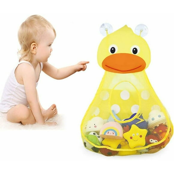 Bath Toy Storage, Bath Toy Net, Bath Toy Net Organizer with Suction Cups