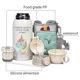thumbnail image 4 of Greeniant Botella aislada de gran capacidad, taza de vacío de 550ML, taza de agua de acero, empresa de oficina, niños, Camping, deportes, vasos Kits de desorden para acampar Tipo 2, 4 of 6