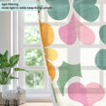 thumbnail image 4 of Yayeee Window Curtains Light Filtering 63"x52" Grommet Panel Pair Home Living Room Decor, Purple Clover Pattern, 4 of 7