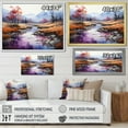 thumbnail image 4 of Designart "Tranquil Waters In Alcohol Ink I" Countryside Canvas Art Print, 4 of 7