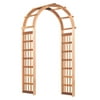 Rustic Cedar Glendale 82" Wood Arbor - Brown