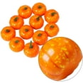 thumbnail image 2 of 12pcs Artificial Small Foam Pumpkins Vegetables Models Realistic Pumpkins Teaching Props for Halloween Autumn Harvest Thanksgiving Home Party Scene Decorations Hotel Accessories, 2 of 7