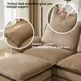 thumbnail image 4 of BRILHAMEZ 107"Modern L-Shaped Sectional Sofa with Movable Ottoman 4 Seat Cloud Sofa Modular Corduroy Deep Seat Couches for Living Room for Living Room, Apartment, Brown, 4 of 9