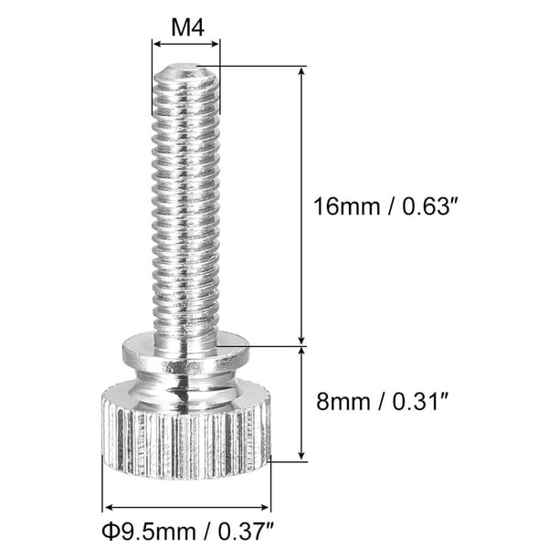 Lot De 10 Boutons Moletés En Laiton – Vis M4x16 Mm, Poignées étagées Pour Attaches Et Boulons